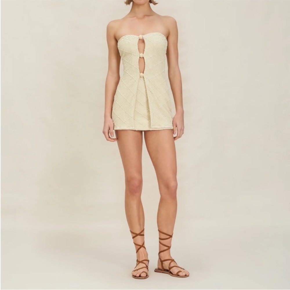 Devon Windsor Jasper Top Jace Mini Skirt Butter Texture Knit Matching Set Large